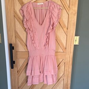 Mustard Seed Blush Pleated Top